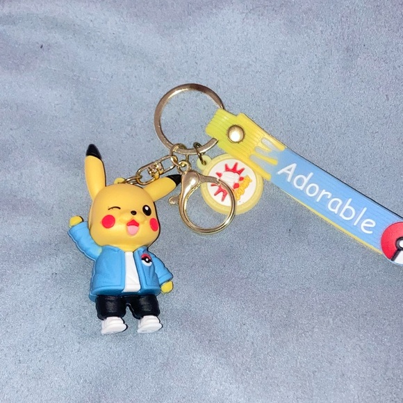 Other - Adorable Pikachu Keychain/Bag Charm with Blue Jacket 🎉🎉🎉HOST PICK🎉🎉🎉